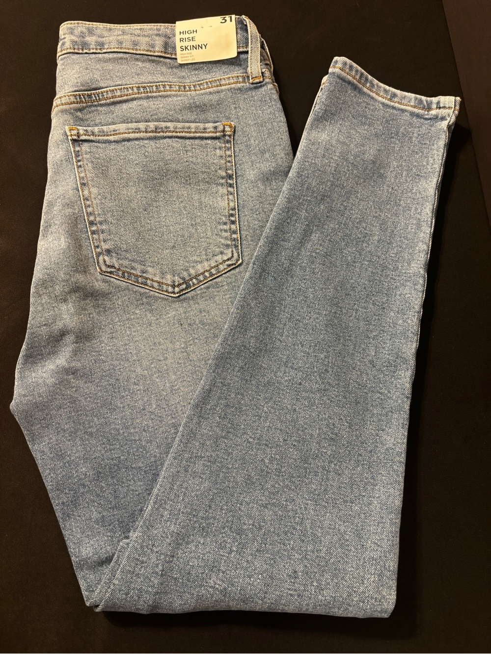 Forever 21 High-Rise Skinny Jeans - Light Blue Wash